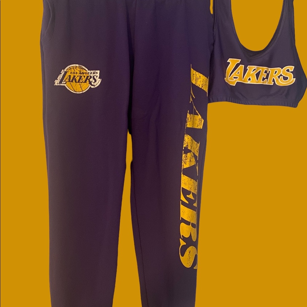 Lakers bra top and joggers